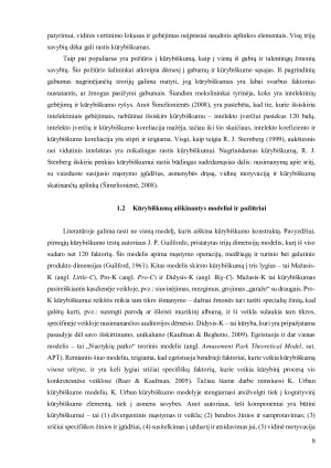 Ar tėvai atpažįsta vaikų kūrybiškumą. Pradinių klasių mokinių ir jų tėvų kūrybiškumo vertinimo dermė. Paveikslėlis 8