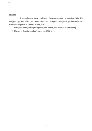 Ultragarso slopinimas ore. Paveikslėlis 8