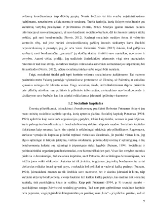 Skirtingų Lietuvos gyventojų kartų pilietinio aktyvumo analizė. Paveikslėlis 9