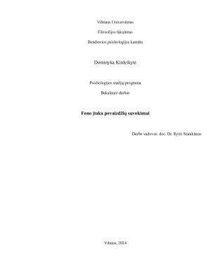 Fono įtaka povaizdžių suvokimui