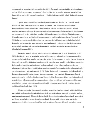 Fono įtaka povaizdžių suvokimui. Paveikslėlis 7