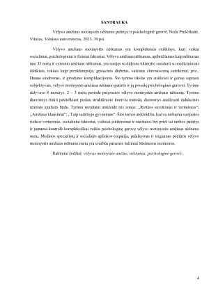 Vėlyvo motinystės amžiaus nėštumo patirtys ir psichologinė gerovė. Paveikslėlis 4