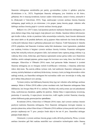 LIETUVOS VYRESNIOJO AMŽIAUS ŽMONIŲ FINANSINIS RAŠTINGUMAS SKAITMENINĖS BANKININKYSTĖS IR ŠIUOLAIKINIŲ FINANSINIŲ SISTEMŲ KONTEKSTE. Paveikslėlis 10