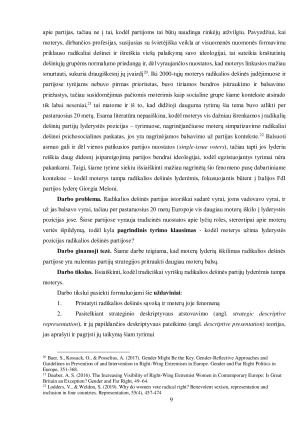 MOTERŲ LYDERIŲ FENOMENAS RADIKALIOS DEŠINĖS PARTIJOSE - ITALIJOS ATVEJIS. Paveikslėlis 9