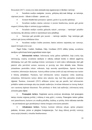 ORGANIZACIJŲ KOMUNIKACIJOS SOCIALINĖSE MEDIJOSE FORMŲ POVEIKIS TIKSLINEI AUDITORIJAI. Paveikslėlis 10