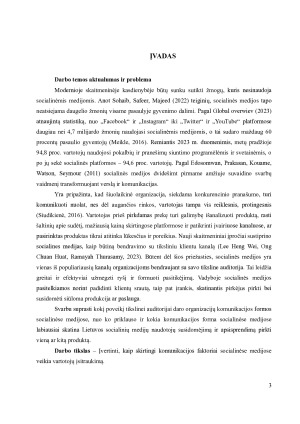 ORGANIZACIJŲ KOMUNIKACIJOS SOCIALINĖSE MEDIJOSE FORMŲ POVEIKIS TIKSLINEI AUDITORIJAI. Paveikslėlis 3