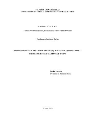 KONTRAVERSIŠKOS REKLAMOS ELEMENTŲ POVEIKIS KETINIMUI PIRKTI PREKES SKIRTINGŲ VARTOTOJŲ TARPE