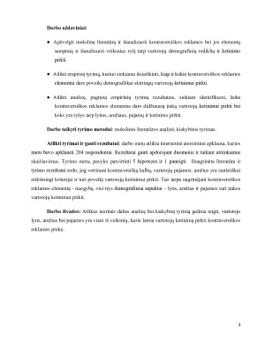 KONTRAVERSIŠKOS REKLAMOS ELEMENTŲ POVEIKIS KETINIMUI PIRKTI PREKES SKIRTINGŲ VARTOTOJŲ TARPE. Paveikslėlis 3