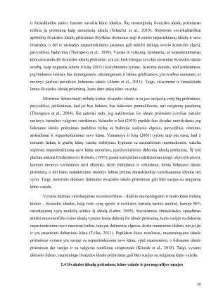 Pornografijos žiūrėjimo ryšys su kūno vaizdu, išvaizdos idealų priėmimu bei pasitenkinimu seksualiniais santykiais. Paveikslėlis 10