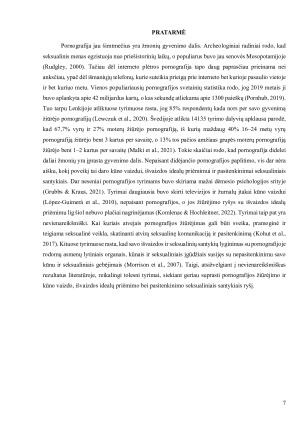 Pornografijos žiūrėjimo ryšys su kūno vaizdu, išvaizdos idealų priėmimu bei pasitenkinimu seksualiniais santykiais. Paveikslėlis 7