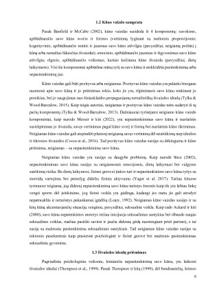 Pornografijos žiūrėjimo ryšys su kūno vaizdu, išvaizdos idealų priėmimu bei pasitenkinimu seksualiniais santykiais. Paveikslėlis 9