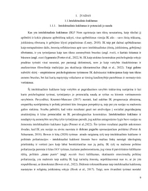 Jaunų suaugusiųjų supratimo, kad pervertino savo žinias, poveikis jų intelektualiniam kuklumui. Paveikslėlis 9