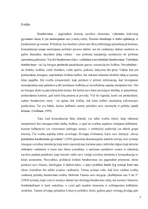 Nežodinės kalbos ir lyčių vaidmenų raiškos įtaka sprendimų priėmime - Lietuvos politikų analizė. Paveikslėlis 5