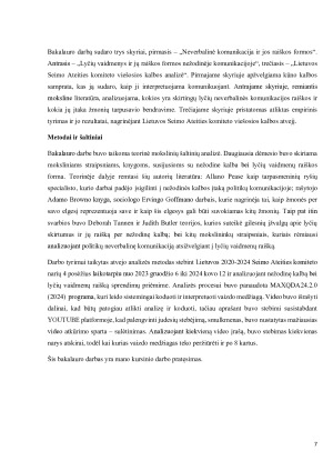 Nežodinės kalbos ir lyčių vaidmenų raiškos įtaka sprendimų priėmime - Lietuvos politikų analizė. Paveikslėlis 7