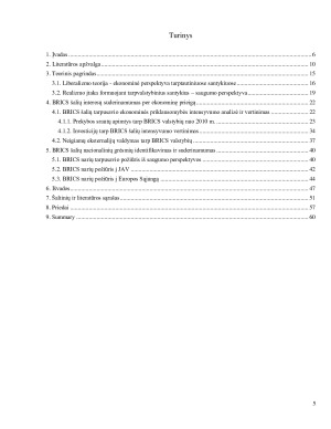 BRICS ŠALIŲ NACIONALINIŲ PREFERENCIJŲ (NE)SUDERINAMUMAS EKONOMINIO BENDRADARBIAVIMO BEI SAUGUMO KLAUSIMAIS. Paveikslėlis 5