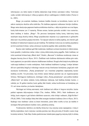 MOTYVACINIŲ VEIKSNIŲ ĮTAKA KETINIMUI ATLIKTI STATYMĄ SPORTO LAŽYBOSE. Paveikslėlis 8