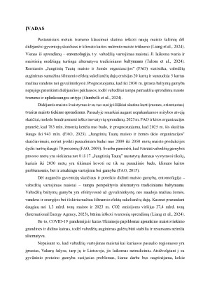 ENTOMOFAGIJOS VERSLO PRIIMTINUMO POPULIARINIMAS LIETUVOJE. Paveikslėlis 10