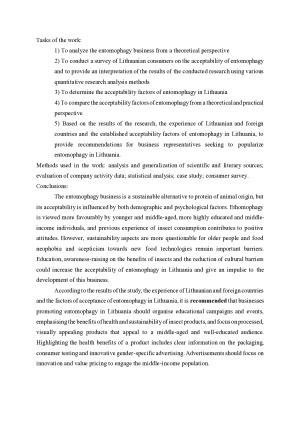 ENTOMOFAGIJOS VERSLO PRIIMTINUMO POPULIARINIMAS LIETUVOJE. Paveikslėlis 6