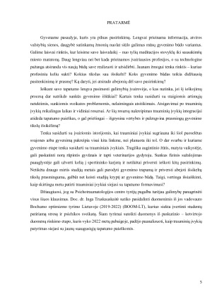 Tapatumo dimensijų išreikštumas tarp traumas patyrusių ir nepatyrusių jaunų suaugusiųjų. Paveikslėlis 5