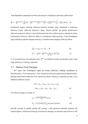 KVANTINĖS CHEMIJOS PAKETO QCHEM NAŠUMO ANALIZĖ KAROTENOIDŲ SUGERTIES SPEKTRŲ SKAIČIAVIMAMS. Paveikslėlis 8
