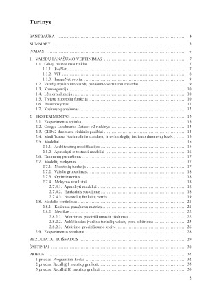 Žymių pasaulio objektų atpažinimas naudojant vaizdų panašumo vertinimą. Paveikslėlis 2