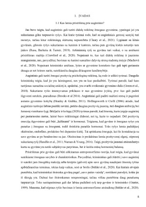 Jaunųjų suaugusiųjų naminio gyvūno netekties patyrimas. Paveikslėlis 8