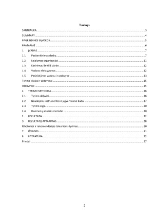 Darbuotojo pasitenkinimo, lojalumo ir jo vadovo vadovavimo efektyvumo sąsajos. Paveikslėlis 2