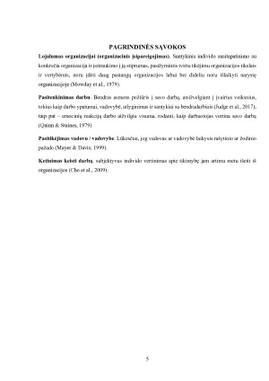 Darbuotojo pasitenkinimo, lojalumo ir jo vadovo vadovavimo efektyvumo sąsajos. Paveikslėlis 5