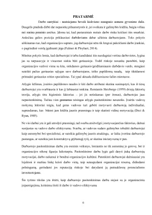 Darbuotojo pasitenkinimo, lojalumo ir jo vadovo vadovavimo efektyvumo sąsajos. Paveikslėlis 6