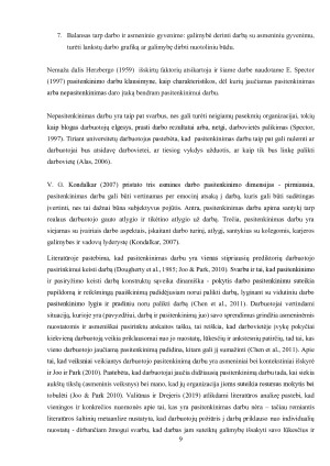 Darbuotojo pasitenkinimo, lojalumo ir jo vadovo vadovavimo efektyvumo sąsajos. Paveikslėlis 9