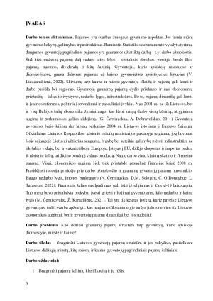LIETUVOS GYVENTOJŲ PAJAMŲ ŠALTINIŲ STRUKTŪRA IR JOS POKYČIŲ ANALIZĖ 2002-2022 M.. Paveikslėlis 3