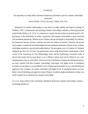 Jaunų suaugusiųjų prieraišumo dimensijų ir humoro stilių reikšmė pasitenkinimui romantiniais santykiais. Paveikslėlis 5