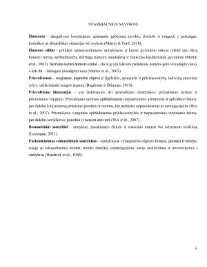 Jaunų suaugusiųjų prieraišumo dimensijų ir humoro stilių reikšmė pasitenkinimui romantiniais santykiais. Paveikslėlis 6