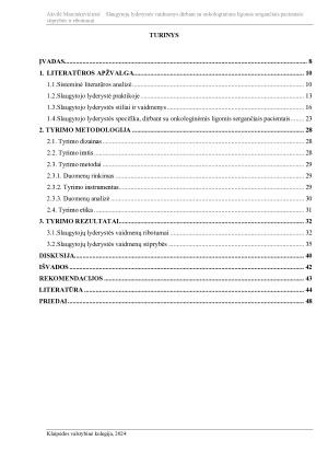 SLAUGYTOJŲ LYDERYSTĖS VAIDMENYS DIRBANT SU ONKOLOGINĖMIS LIGOMIS SERGANČIAIS PACIENTAIS STIPRYBĖS IR RIBOTUMAI. Paveikslėlis 7