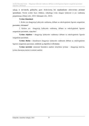SLAUGYTOJŲ LYDERYSTĖS VAIDMENYS DIRBANT SU ONKOLOGINĖMIS LIGOMIS SERGANČIAIS PACIENTAIS STIPRYBĖS IR RIBOTUMAI. Paveikslėlis 9