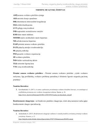 PACIENTŲ, SERGANČIŲ PLAUČIŲ TROMBOEMBOLIJA, SLAUGA PIRMINĖJE ASMENS SVEIKATOS PRIEŽIŪROJE.. Paveikslėlis 7