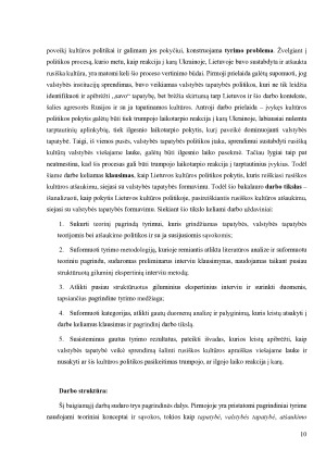 VALSTYBĖS TAPATYBĖS ĮTAKA KULTŪROS POLITIKAI - RUSIŠKOS KULTŪROS ATŠAUKIMO ATVEJIS. Paveikslėlis 10