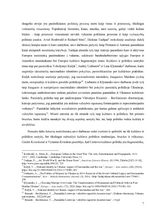 VALSTYBĖS TAPATYBĖS ĮTAKA KULTŪROS POLITIKAI - RUSIŠKOS KULTŪROS ATŠAUKIMO ATVEJIS. Paveikslėlis 7