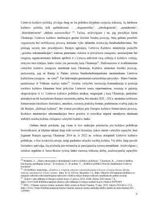 VALSTYBĖS TAPATYBĖS ĮTAKA KULTŪROS POLITIKAI - RUSIŠKOS KULTŪROS ATŠAUKIMO ATVEJIS. Paveikslėlis 9