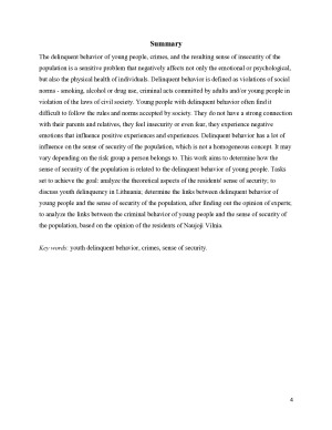 Gyventojų saugumo jausmo ir jaunuolių delinkventinio elgesio sąsajos - Naujosios Vilnios atvejis. Paveikslėlis 4