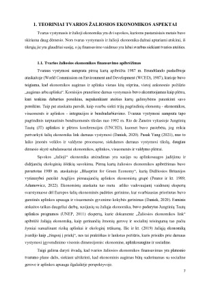 TVARIOS ŽALIOSIOS EKONOMIKOS FINANSAVIMAS. Paveikslėlis 7