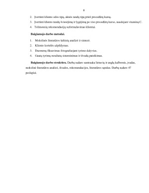 Aknės sąlygotų odos pažeidimų korekcija - randų šviesinimas ir lyginimas naudojant vitaminą C. Paveikslėlis 8