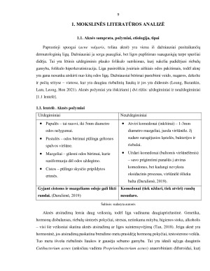 Aknės sąlygotų odos pažeidimų korekcija - randų šviesinimas ir lyginimas naudojant vitaminą C. Paveikslėlis 9