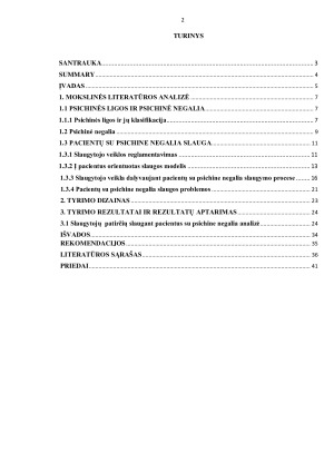 SLAUGYTOJŲ DARBO PATIRTYS DALYVAUJANT PACIENTŲ SU PSICHINE NEGALIA SLAUGYME. Paveikslėlis 2