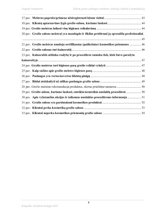 KLIENTŲ GROŽIO PASLAUGŲ VERTINIMAS - KRITERIJAI, KOKYBĖ IR KOMUNIKACIJA. Paveikslėlis 8