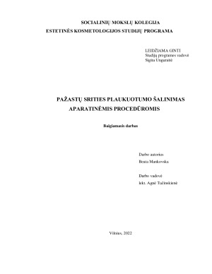 PAŽASTŲ SRITIES PLAUKUOTUMO ŠALINIMAS APARATINĖMIS PROCEDŪROMIS