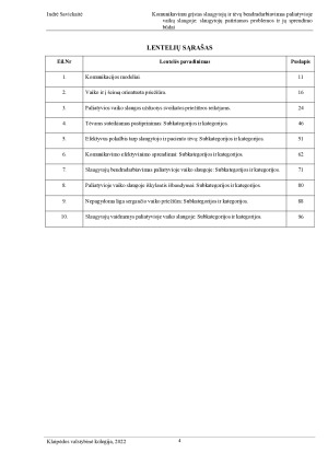 KOMUNIKAVIMU GRĮSTAS SLAUGYTOJŲ IR TĖVŲ BENDRADARBIAVIMAS PALIATYVIOJE VAIKŲ SLAUGOJE - SLAUGYTOJŲ PATIRIAMOS PROBLEMOS IR JŲ SPRENDIMO. Paveikslėlis 4