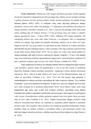 KOMUNIKAVIMU GRĮSTAS SLAUGYTOJŲ IR TĖVŲ BENDRADARBIAVIMAS PALIATYVIOJE VAIKŲ SLAUGOJE - SLAUGYTOJŲ PATIRIAMOS PROBLEMOS IR JŲ SPRENDIMO. Paveikslėlis 7