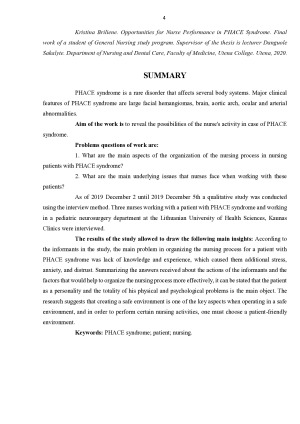 SLAUGYTOJO VEIKLOS GALIMYBĖS PHACE SINDROMO ATVEJU. Paveikslėlis 4