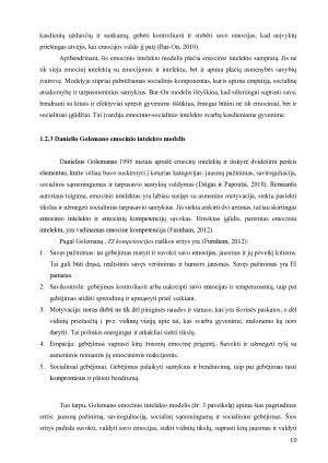 EMOCINIO INTELEKTO IR VERSLO KETINIMŲ SĄSAJOS. Paveikslėlis 10